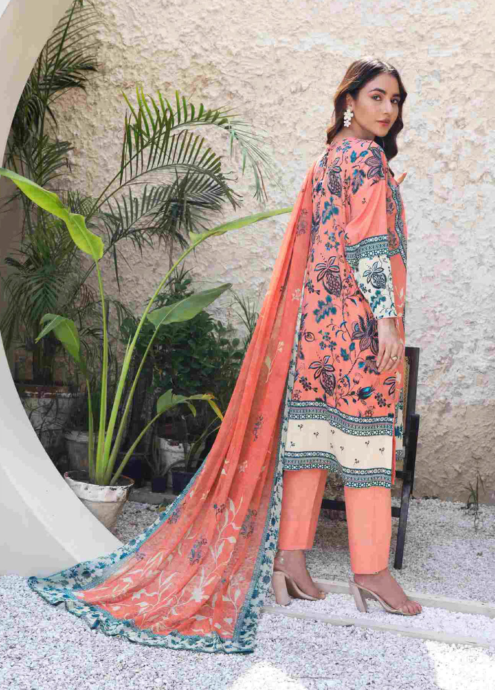 Kotor by Rashid Textiles Unstitched Embroidered Lawn 3 Piece Suit RT26ULK 9135 - Casual Collection