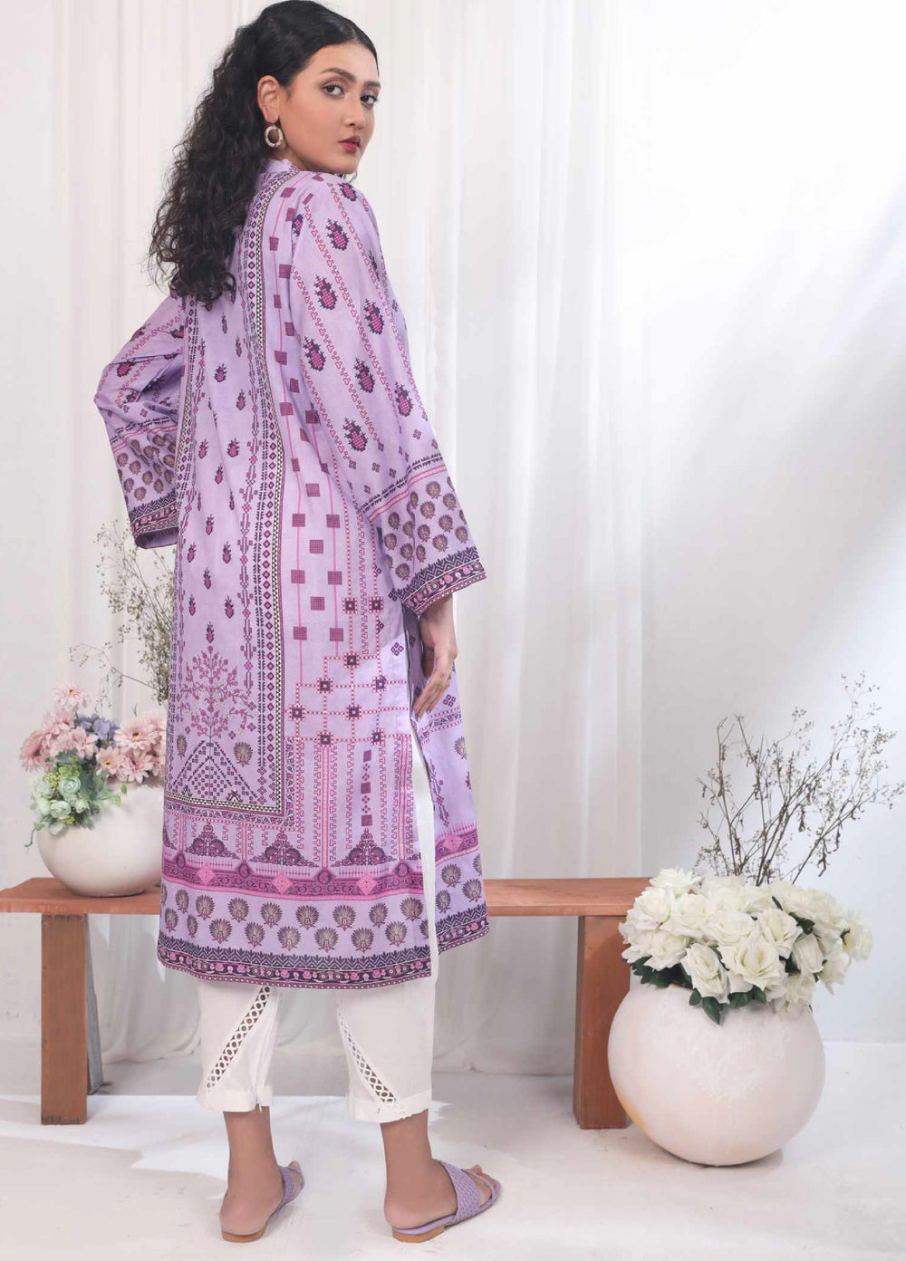 Kamyab Kurti by Rashid Textiles Unstitched Printed Lawn 1 Piece Suit RT26ULK 8753 - Casual Collection