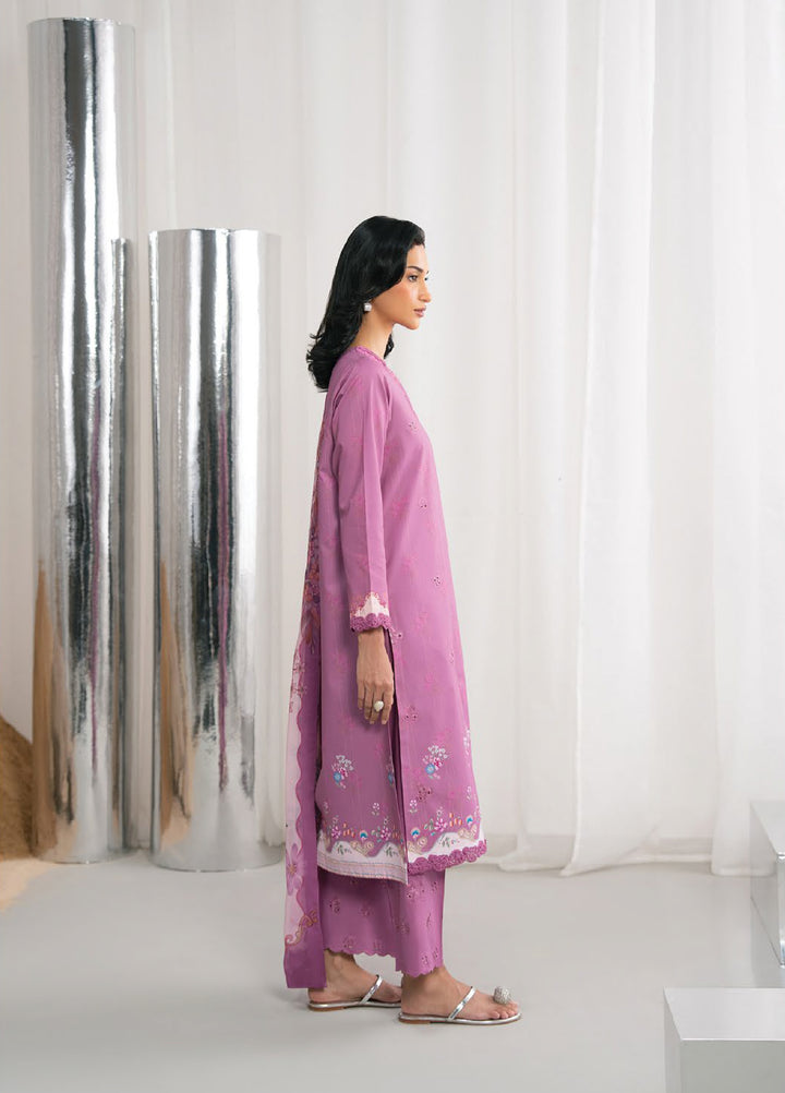 Nysa by Seran Unstitched Embroidered Cambric 3 Piece Suit SN26UNC Sielle D-08 - Casual Collection