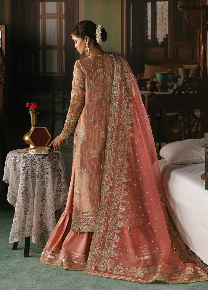 Shehnai by Afrozeh Unstitched Hand work Tissue Zari 3 Piece Suit AF26USW Aabroo AFR-0151 - Wedding Collection