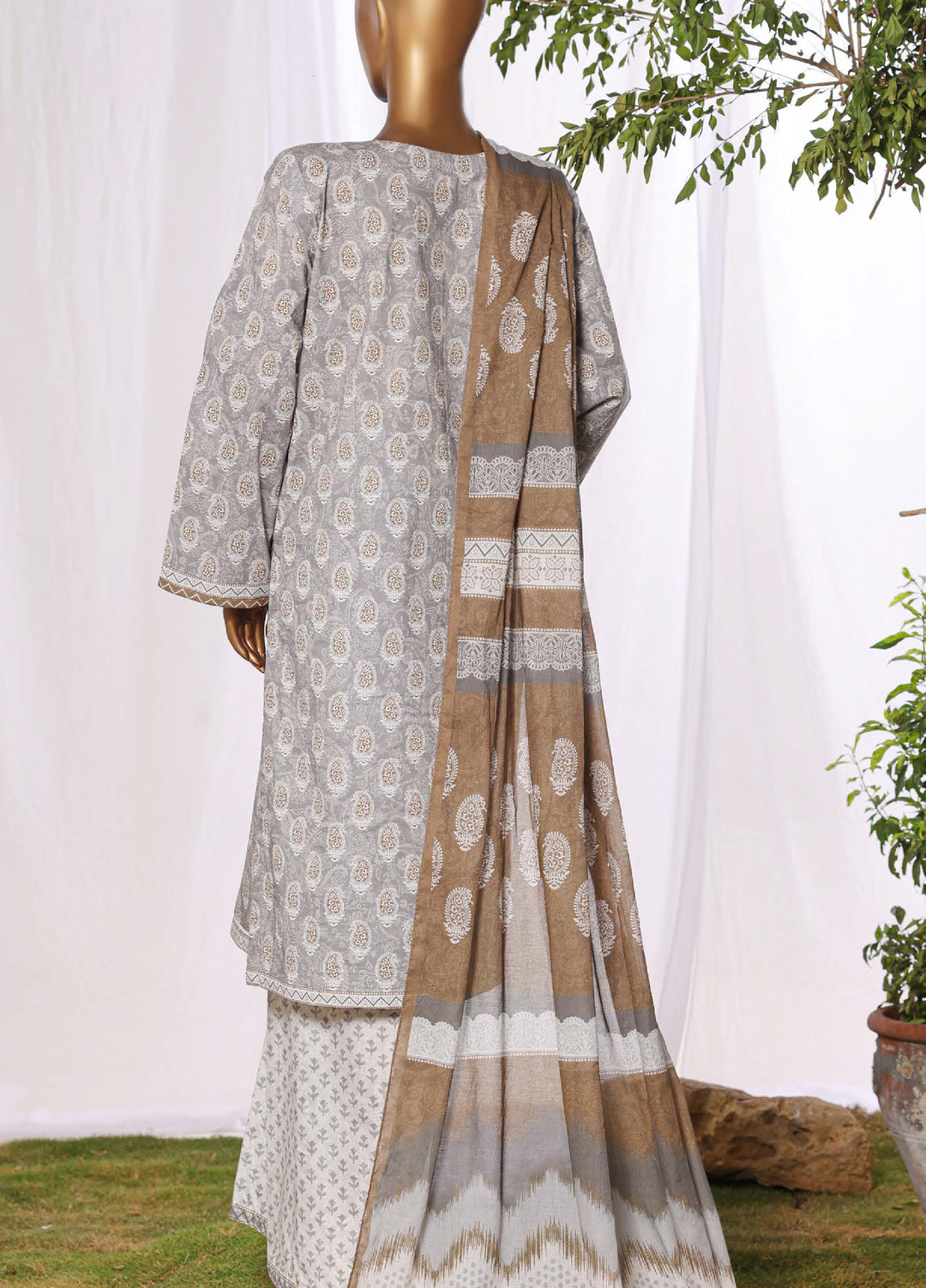 Daily Wear by HZ Textiles RTW Embroidered Lawn 3 Piece Suit HZ26PDW CPE-3P-043 - Casual Collection