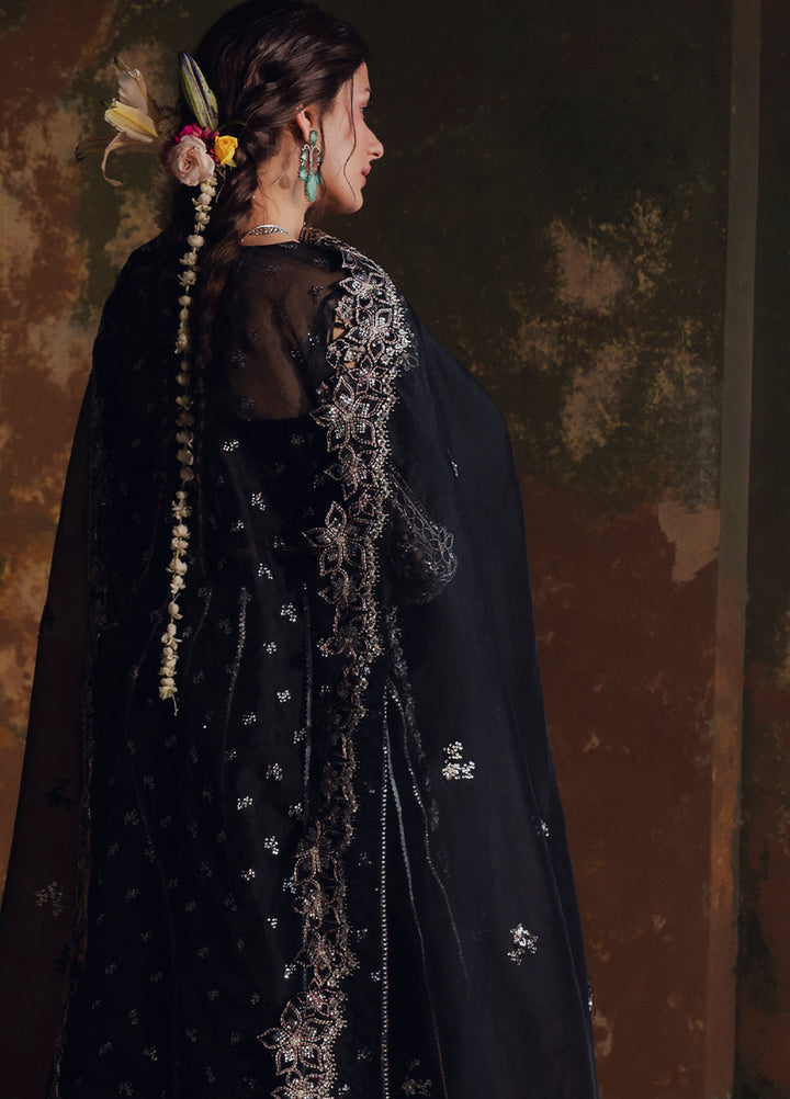 Jahan Ara by Zarposh Unstitched Embroidered Organza 3 Piece Suit ZP26UWJ NAYAB - Wedding Collection