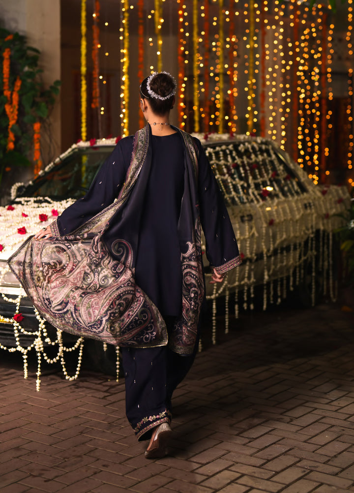 Chand Bali by Casual Lite RTW Embroidered Viscose Silk 3 Piece Suit CL26UCR Husn e Mah - Wedding Collection