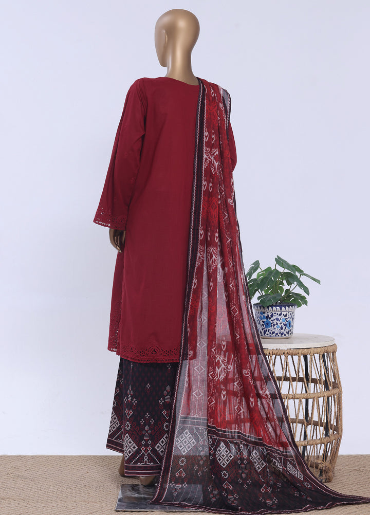 HZ Textiles RTW Embroidered Cross Hatch 3 Piece Suit HZ26PCL Sbe-3P-082 - Casual Collection