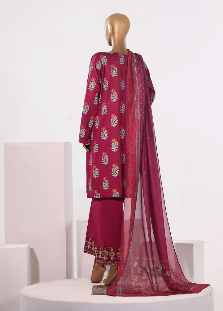 Block and Bloom by HZ Textiles RTW Embroidered Cotton 3 Piece Suit HZ26PCB SBE-007-3P - Casual Collection