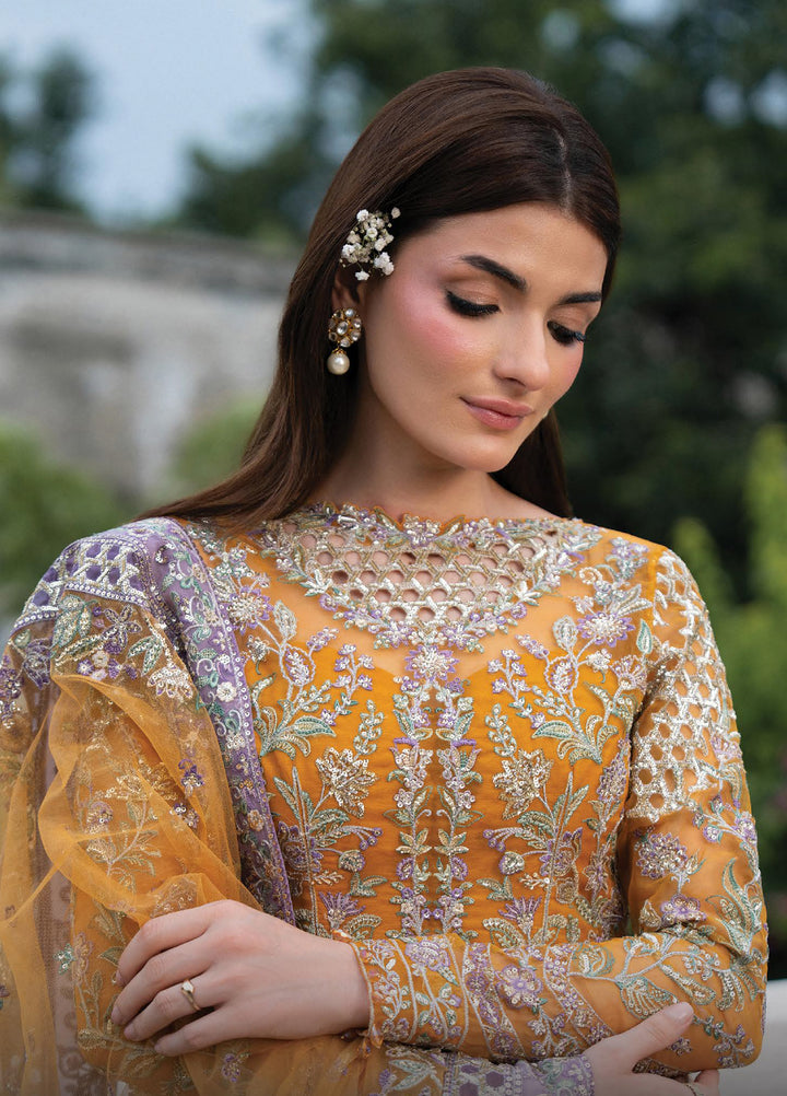 Pehli Nazar by Ayzel Unstitched Embroidered Organza 3 Piece Suit AAF26UPN Zarafshan AYZ-0162 - Wedding Collection