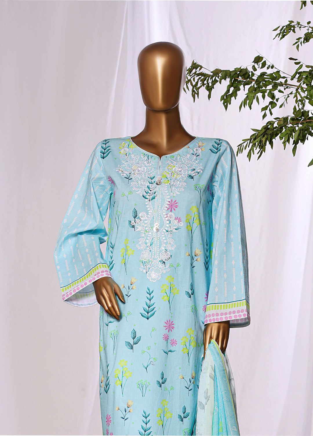 Daily Wear by HZ Textiles RTW Embroidered Lawn 3 Piece Suit HZ26PDW CPE-3P-050 - Casual Collection