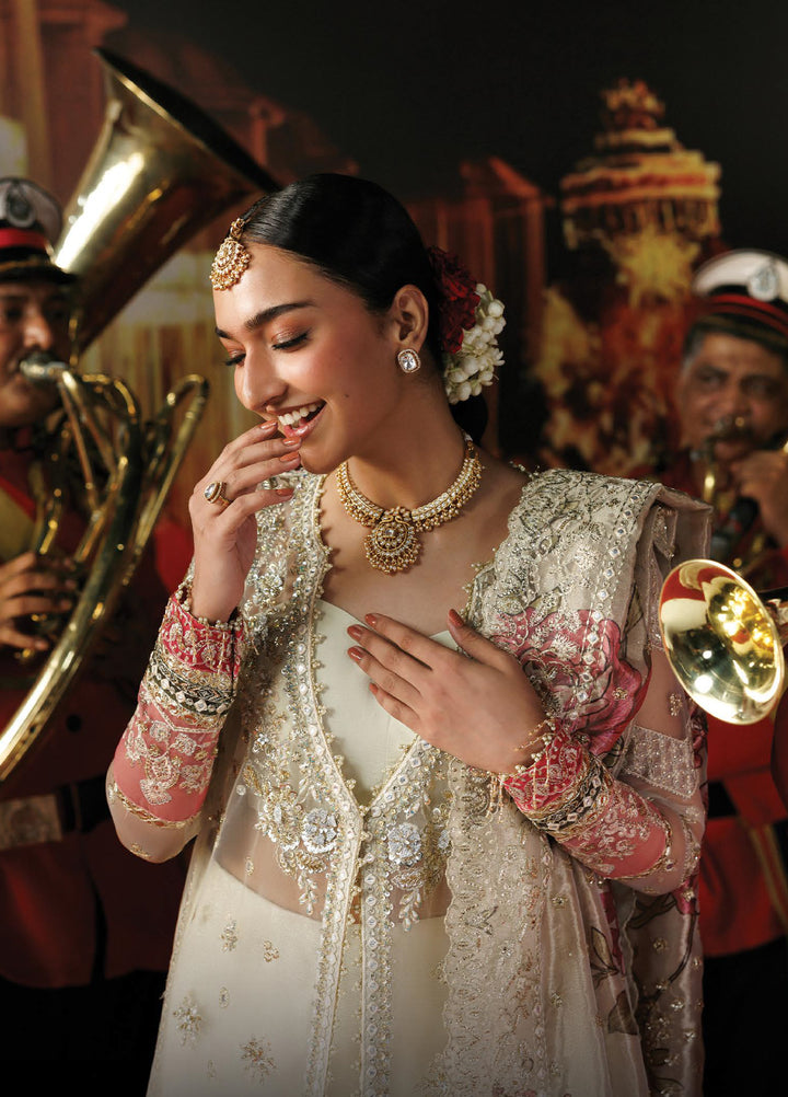 Shehnai by Afrozeh Unstitched Hand work Khaadi Net 3 Piece Suit AF26USW Rang-E-Wafa AFR-0154 - Wedding Collection