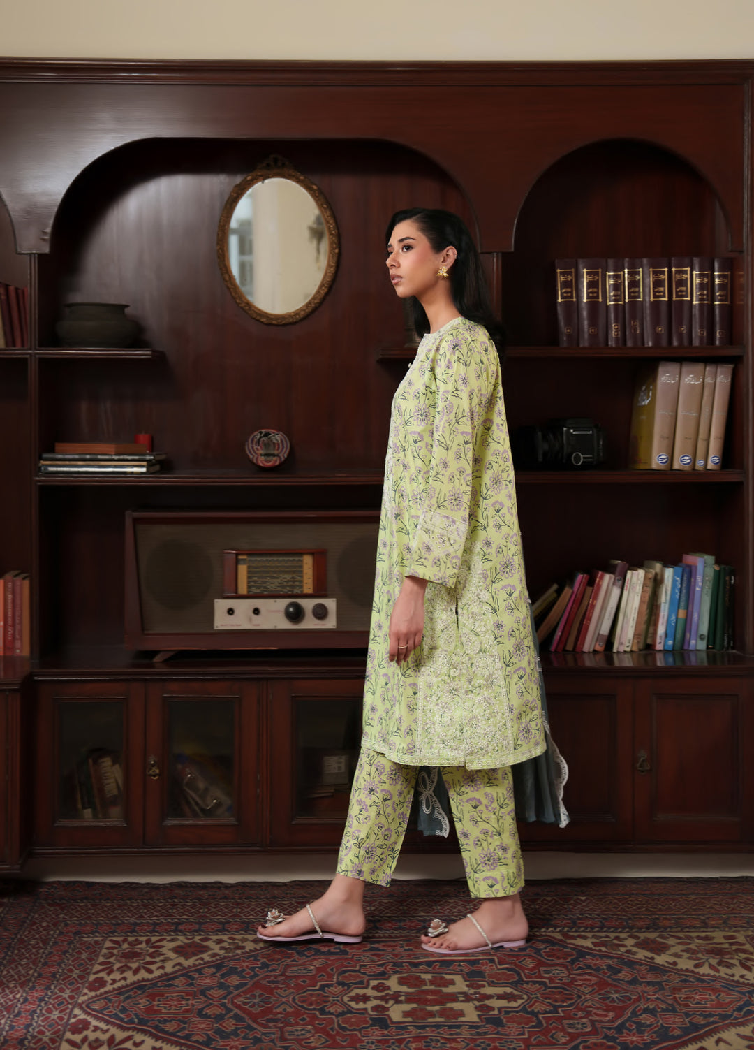 Bloom Enara by Rashid Textiles Unstitched Embroidered Lawn 3 Piece Suit RT26ULB 1005 - Casual Collection