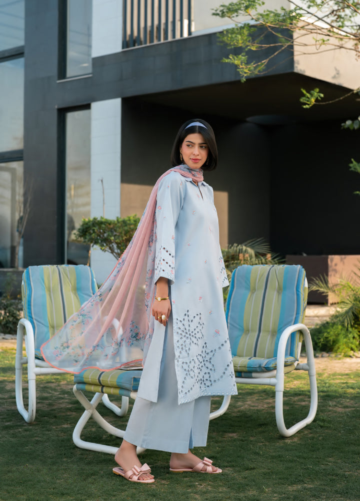 Ekiya by Rashid Textiles Unstitched Embroidered Lawn 3 Piece Suit RT26ULE 3765 - Casual Collection