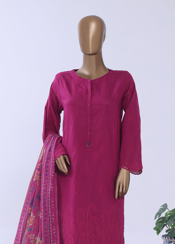 HZ Textiles RTW Embroidered Cross Hatch 3 Piece Suit HZ26PCL Sbe-3P-080 - Casual Collection