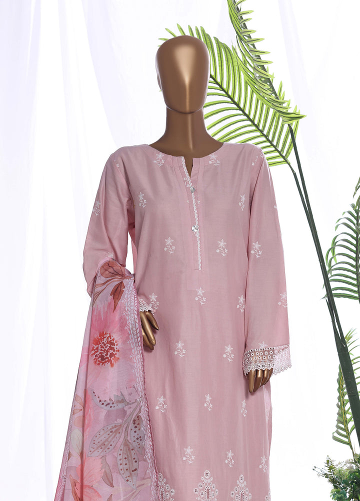 HZ Textiles Women RTW Chikankari Organza 3 Piece Suit HZ26POF CSE-3P-222 - Festive Collection