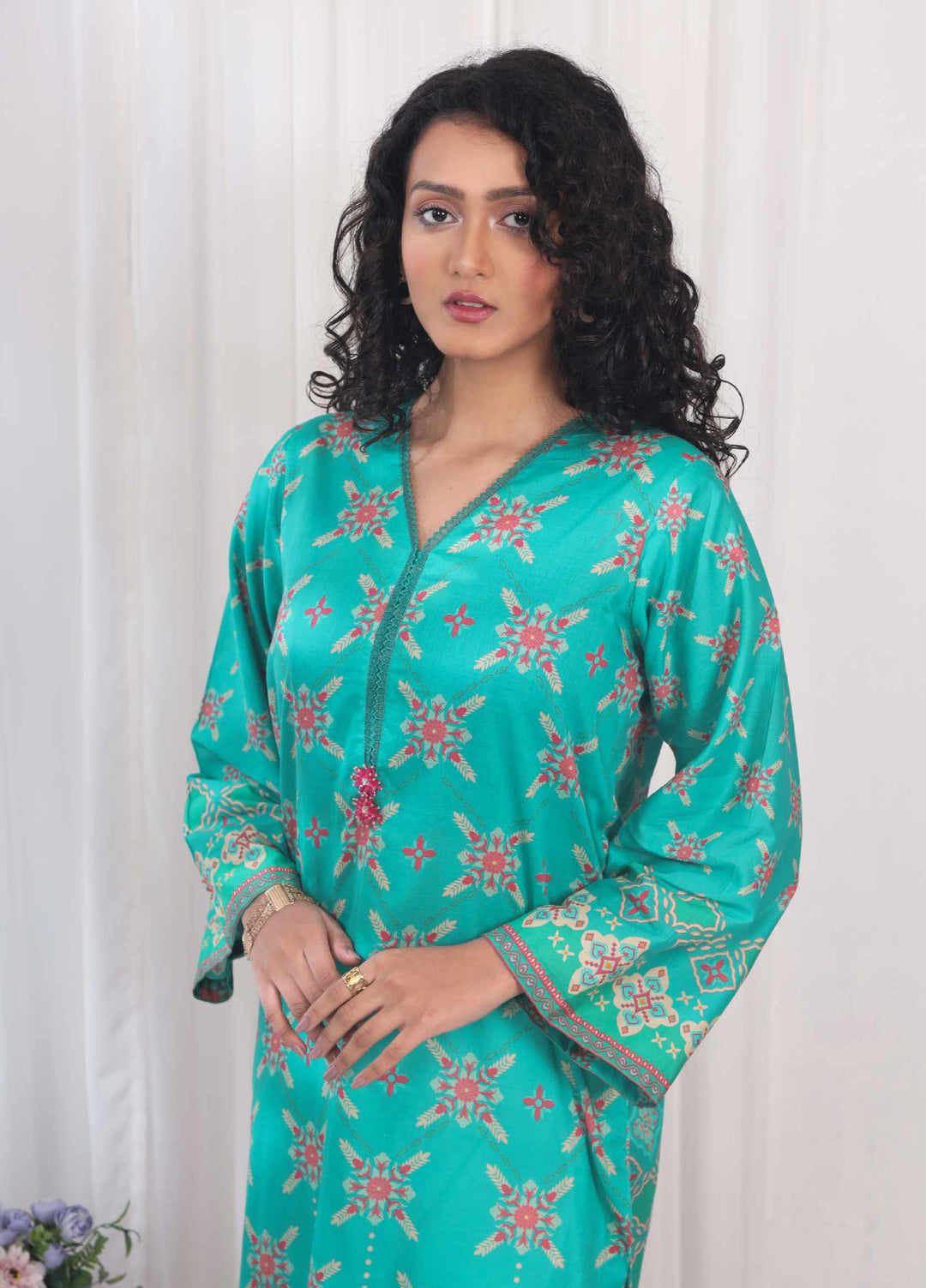 Kamyab Kurti by Rashid Textiles Unstitched Printed Lawn 1 Piece Suit RT26ULK 8757 - Casual Collection