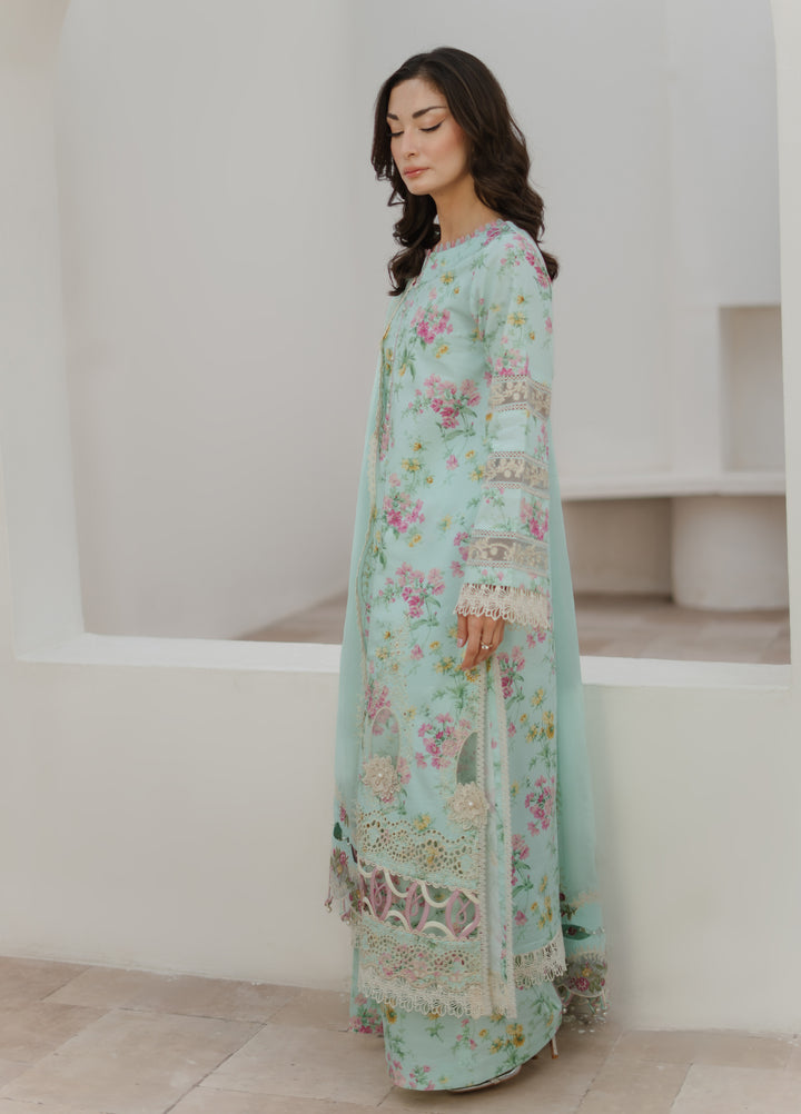 Summer Dream by Manara Unstitched Embroidered Lawn 3 Piece Suit MN26USDL Sea Breeze -03 - Casual Collection