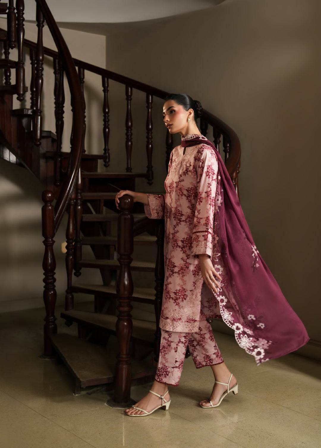 Bloom Enara by Rashid Textiles Unstitched Embroidered Lawn 3 Piece Suit RT26ULB 1002 - Casual Collection