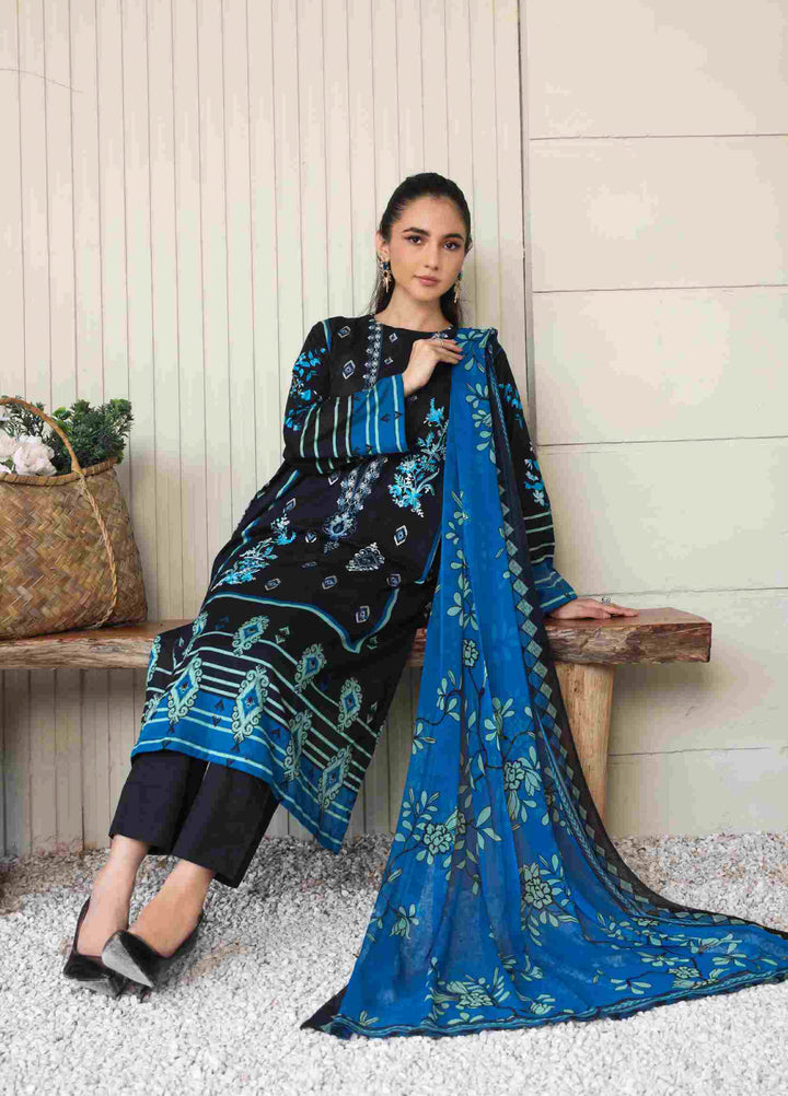 Kotor by Rashid Textiles Unstitched Embroidered Lawn 3 Piece Suit RT26ULK 9140 - Casual Collection