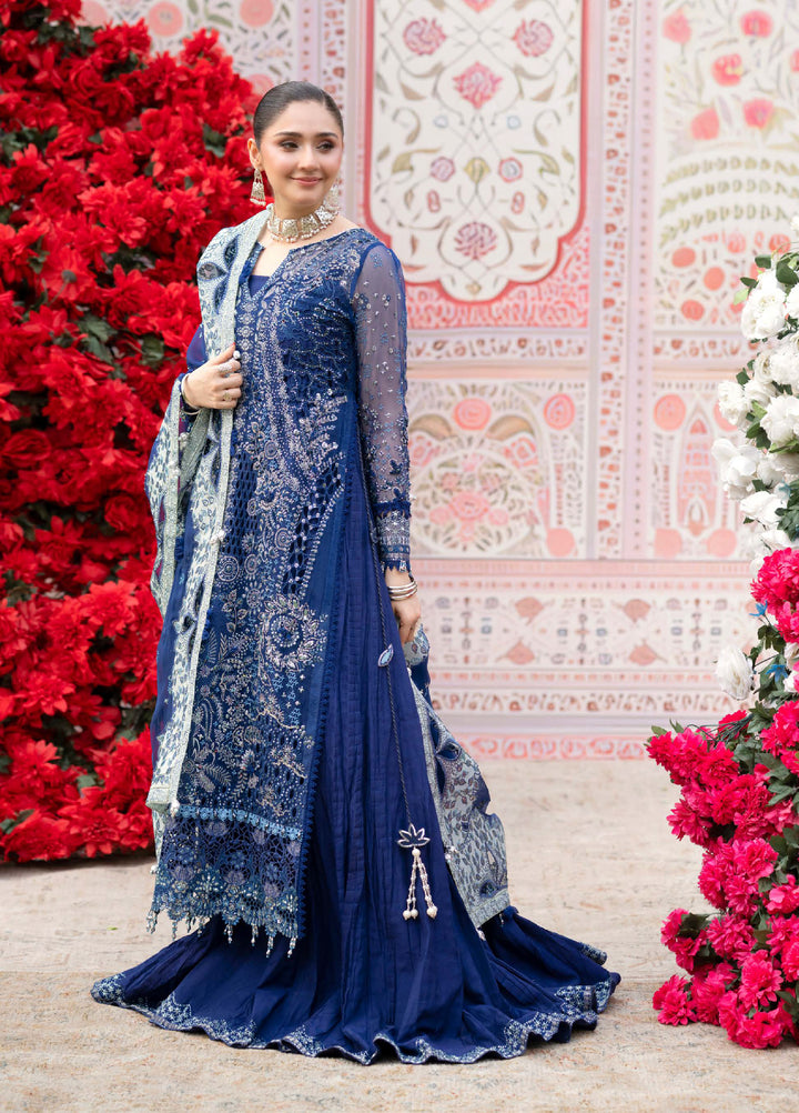 Jhoomro by Nureh Unstitched Embroidered Organza 3 Piece Suit NU26UJW NL-99 - Wedding Collection