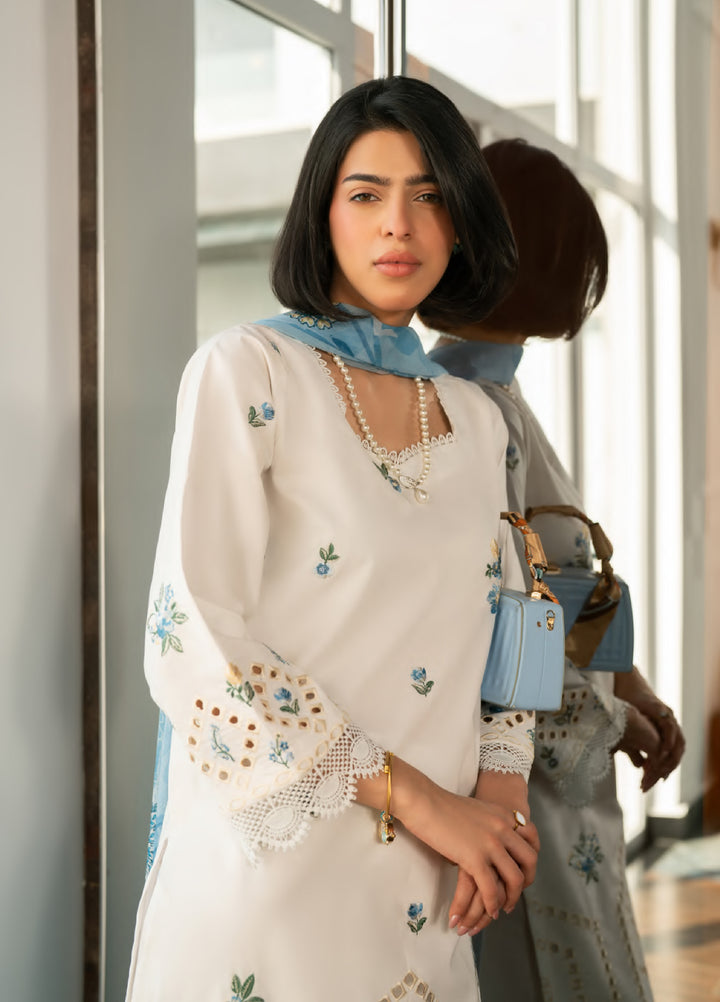 Ekiya by Rashid Textiles Unstitched Embroidered Lawn 3 Piece Suit RT26ULE 3764 - Casual Collection
