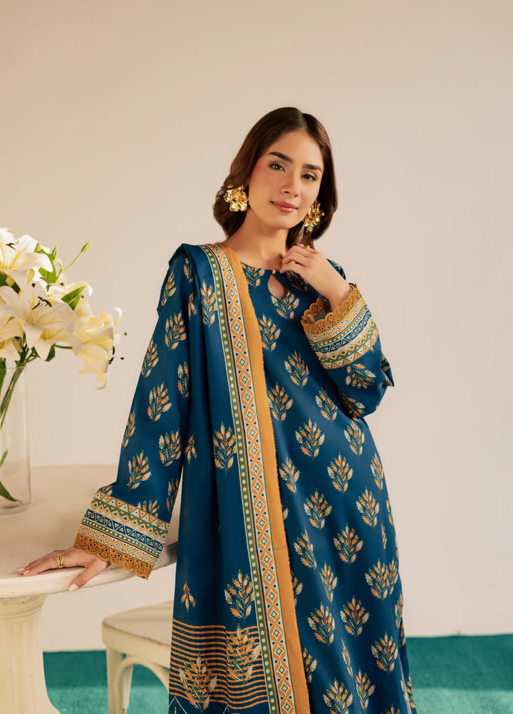 Print Diary by Rashid Textiles Unstitched Printed Lawn 3 Piece Suit RT26UPG 3774 - Casual Collection