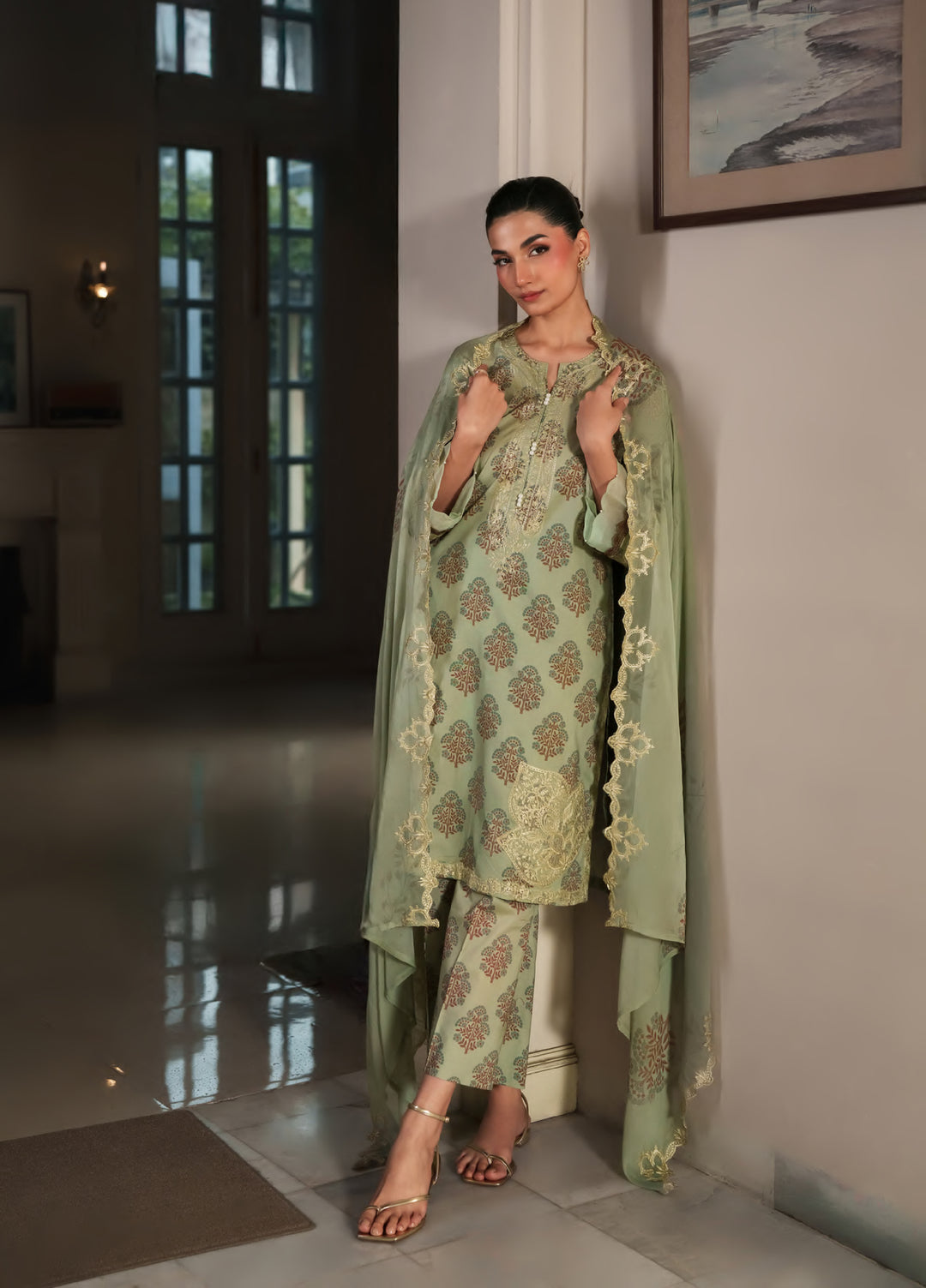 Bloom Enara by Rashid Textiles Unstitched Embroidered Lawn 3 Piece Suit RT26ULB 1009 - Casual Collection