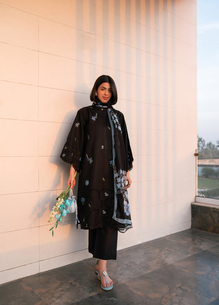 Ekiya by Rashid Textiles Unstitched Embroidered Lawn 3 Piece Suit RT26ULE 3768 - Casual Collection