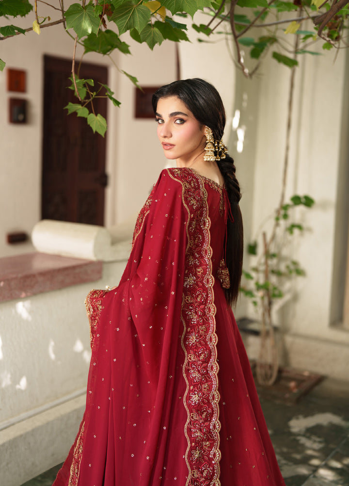 Shagun by Neeshay Unstitched Embroidered Raw Silk 2 Piece Suit NSH26US Roshanara - Festive Collection
