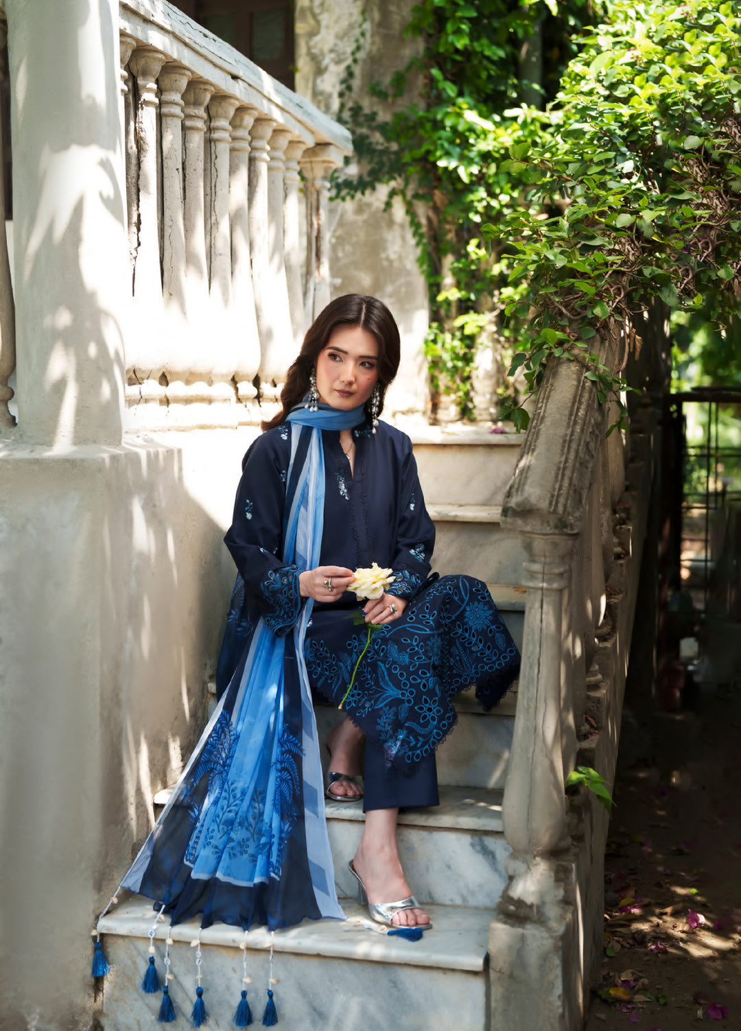 Golden Enara by Rashid Textiles Unstitched Embroidered Lawn 3 Piece Suit RT26ULG 3707 - Casual Collection