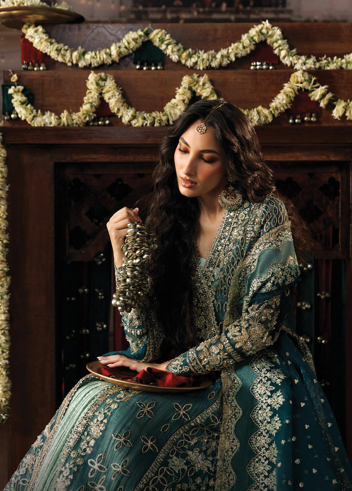 Shehnai by Afrozeh Unstitched Hand work Organza 3 Piece Suit AF26USW Suhan AFR-0155 - Wedding Collection