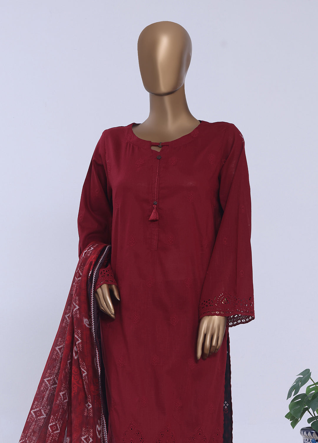 HZ Textiles RTW Embroidered Cross Hatch 3 Piece Suit HZ26PCL Sbe-3P-082 - Casual Collection
