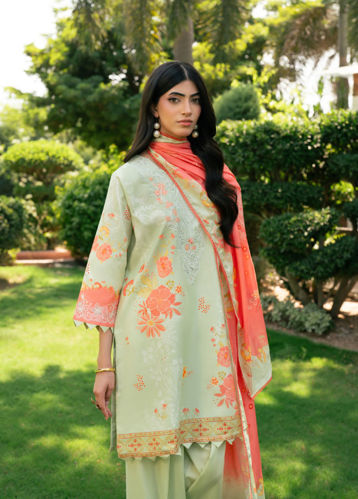 Orissa by Rashid Textiles Unstitched Embroidered Lawn 3 Piece Suit RT26ULO 3754 - Casual Collection
