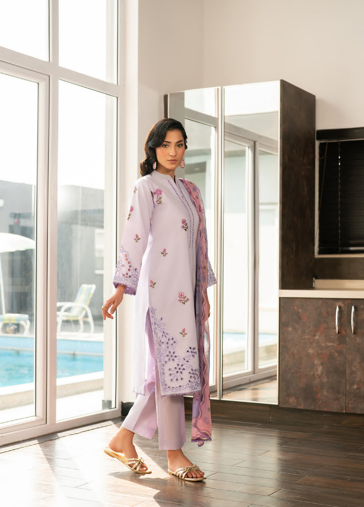 Ekiya by Rashid Textiles Unstitched Embroidered Lawn 3 Piece Suit RT26ULE 3762 - Casual Collection