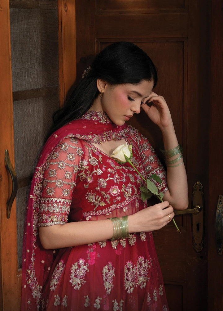 Pehli Nazar by Ayzel Unstitched Embroidered Poly Net 3 Piece Suit AAF26UPN Gulbahar AYZ-0165 - Wedding Collection