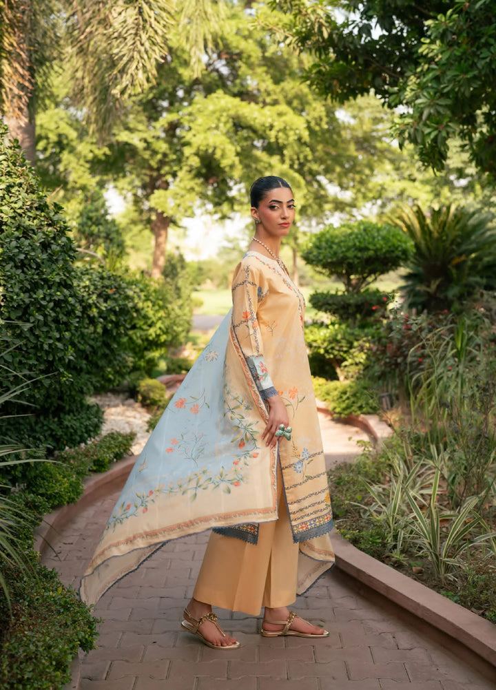 Orissa by Rashid Textiles Unstitched Embroidered Lawn 3 Piece Suit RT26ULO 3757 - Casual Collection