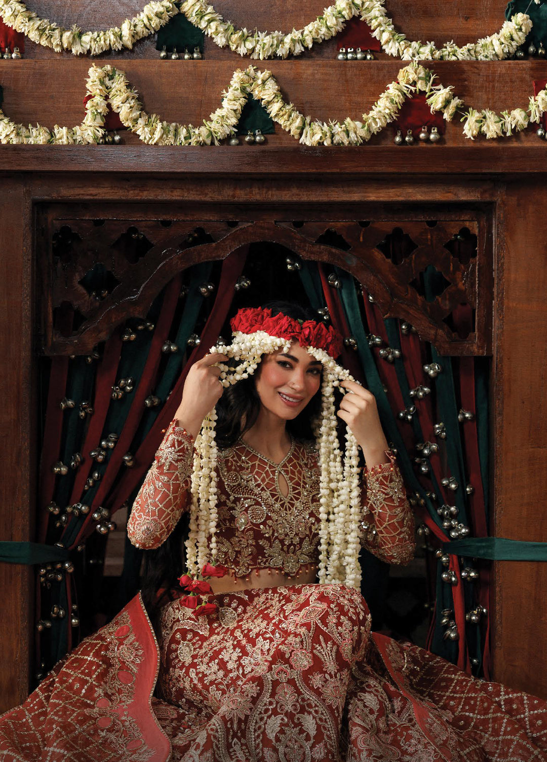 Shehnai by Afrozeh Unstitched Hand work Organza 3 Piece Suit AF26USW Rukhsan AFR-0157 - Wedding Collection