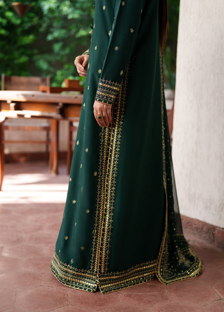 Shagun by Neeshay Unstitched Embroidered Raw Silk 3 Piece Suit NSH26US Gohar - Festive Collection