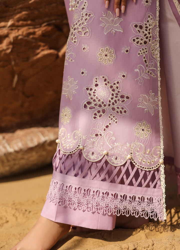 Summer Dream by Manara Unstitched Embroidered Lawn 3 Piece Suit MN26USDL Lavender Dream-09 - Casual Collection