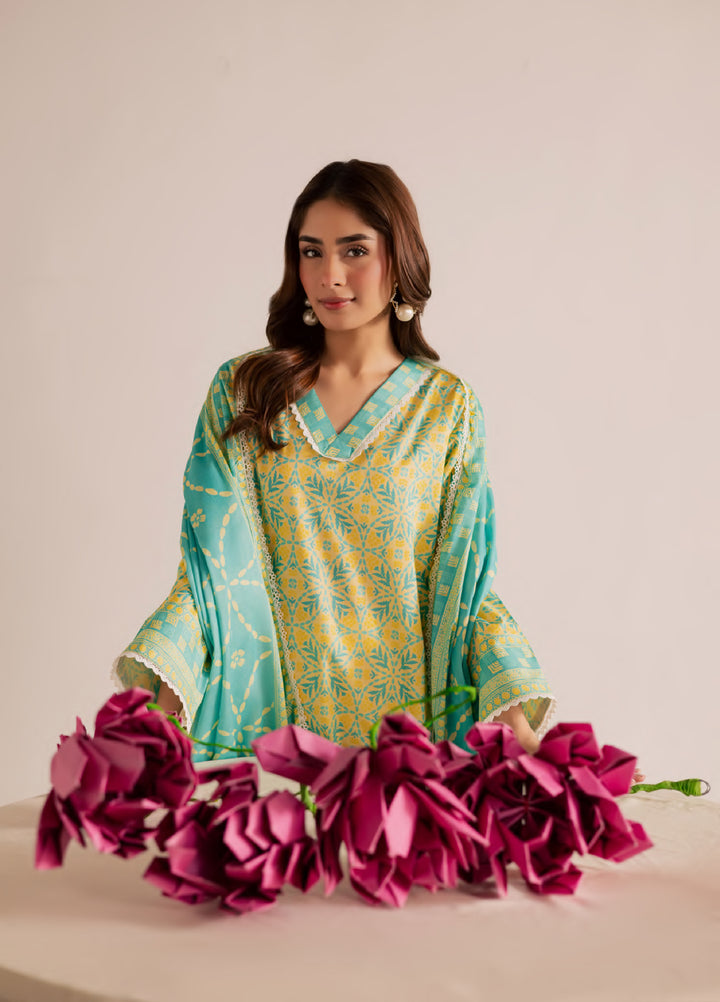 Print Diary by Rashid Textiles Unstitched Printed Lawn 3 Piece Suit RT26UPG 3773 - Casual Collection