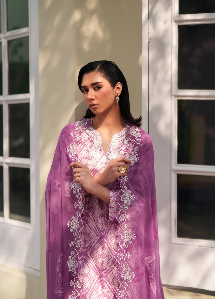 Bloom Enara by Rashid Textiles Unstitched Embroidered Lawn 3 Piece Suit RT26ULB 1004 - Casual Collection