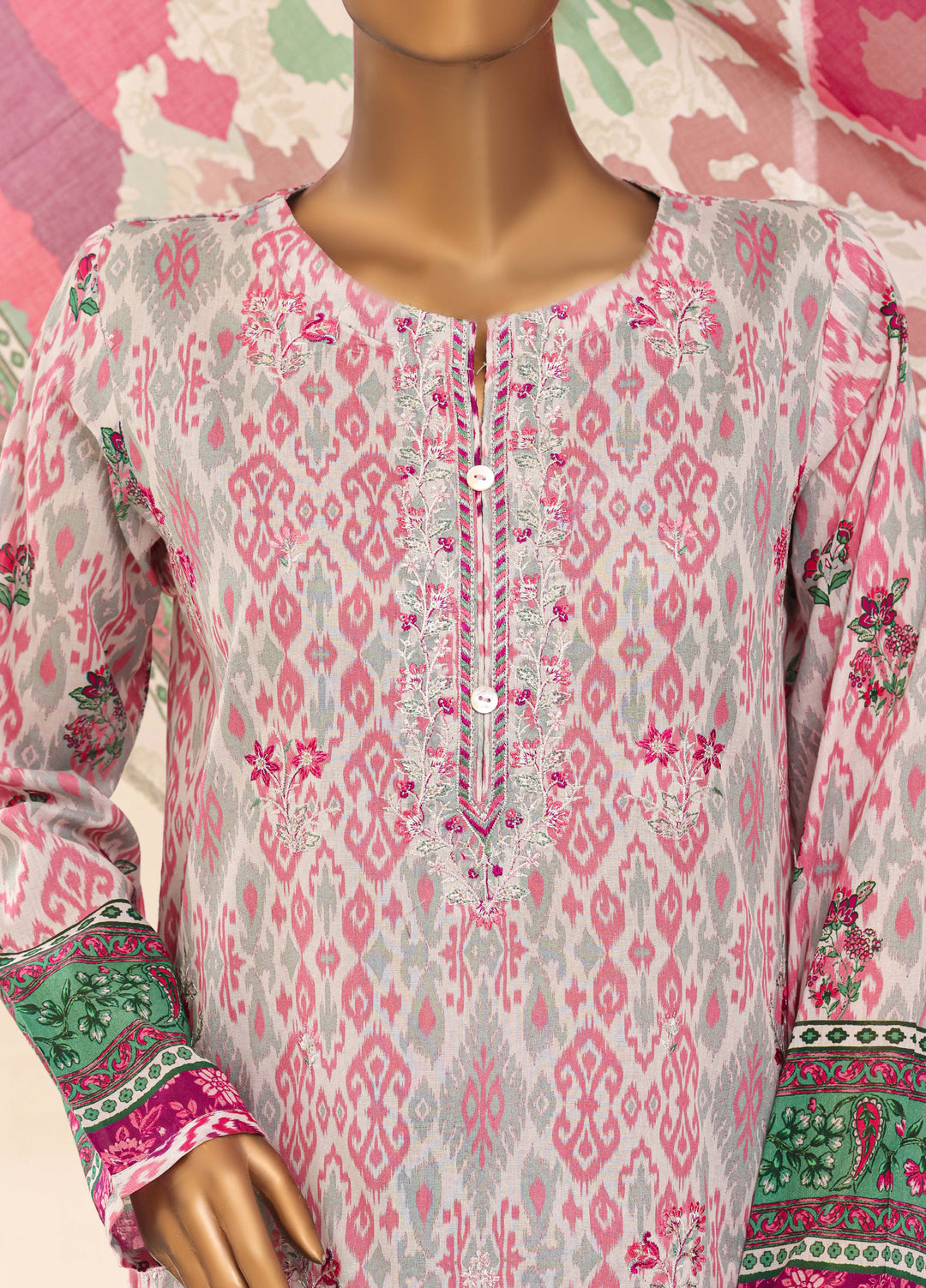 HZ Textiles RTW Printed Lawn 3 Piece Suit HZ26PPL LPE-3P-066 - Casual Collection