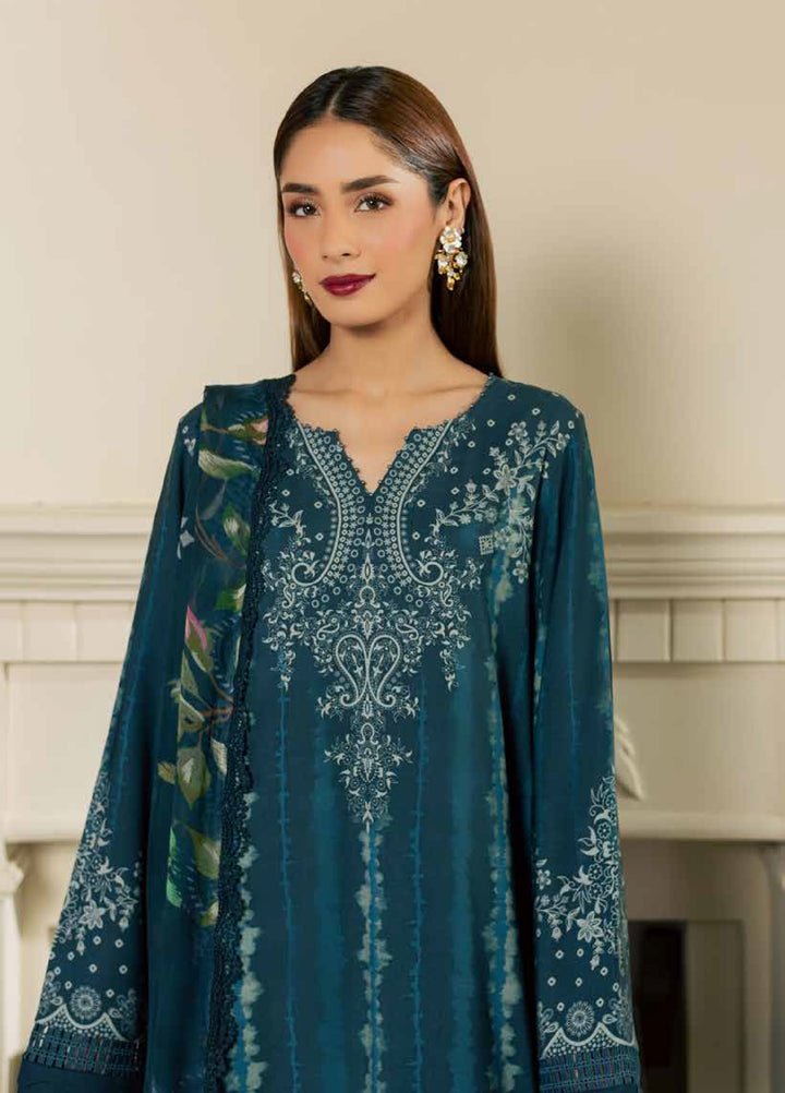 Signature Prints by Nureh Unstitched Printed Viscose Slub 3 Piece Suit NU26UVS SP-210 - Winter Collection