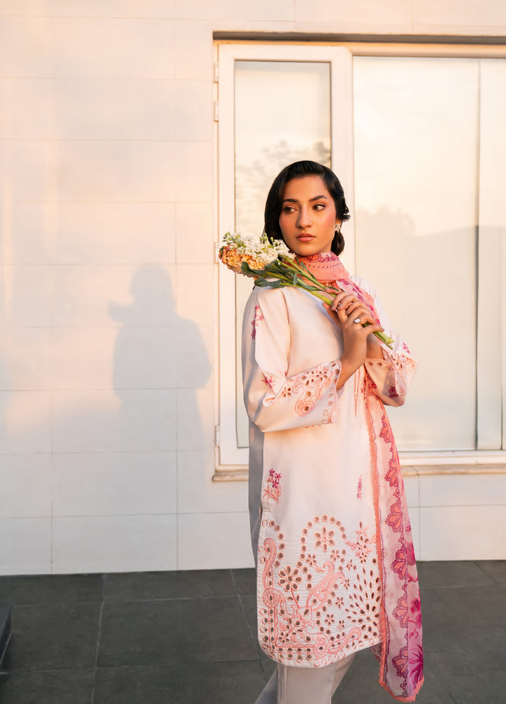 Ekiya by Rashid Textiles Unstitched Embroidered Lawn 3 Piece Suit RT26ULE 3767 - Casual Collection