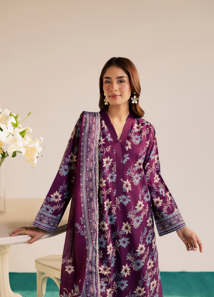 Print Diary by Rashid Textiles Unstitched Printed Lawn 3 Piece Suit RT26UPG 3780 - Casual Collection