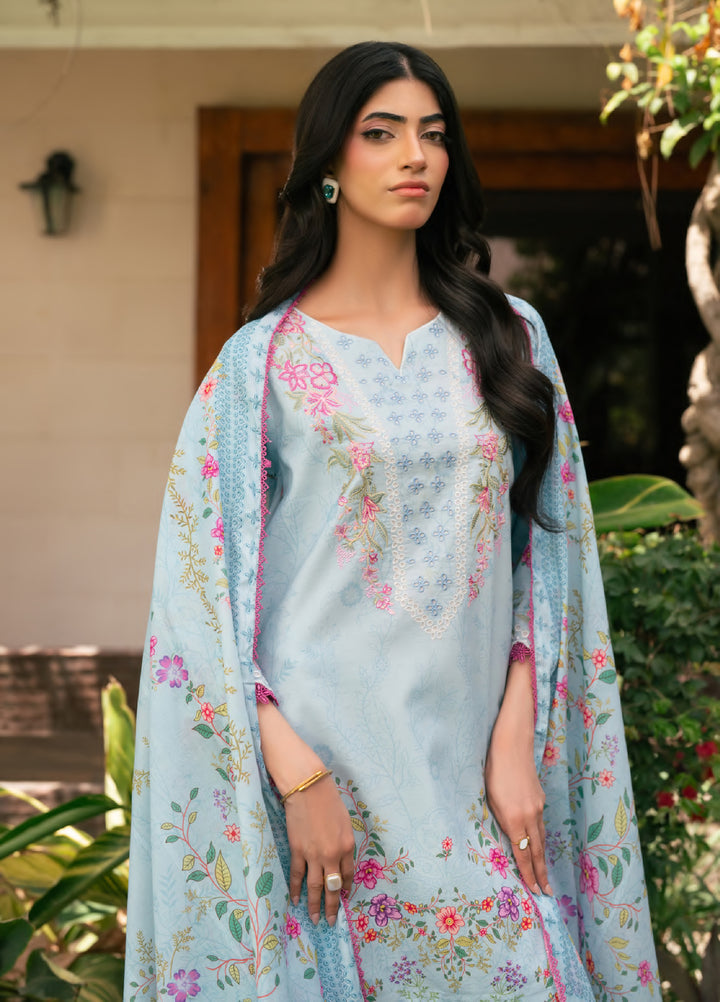 Orissa by Rashid Textiles Unstitched Embroidered Lawn 3 Piece Suit RT26ULO 3755 - Casual Collection