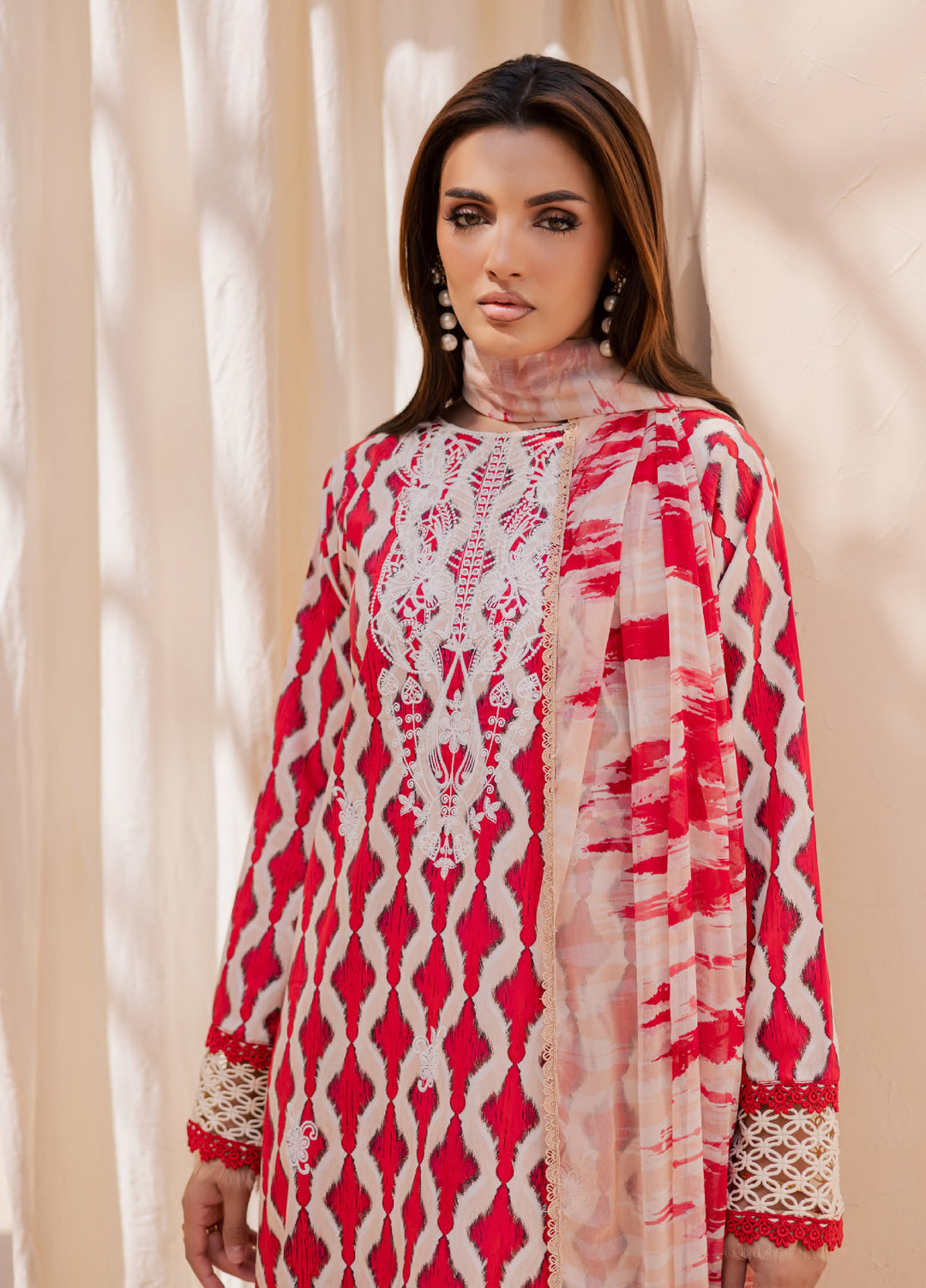 Savoy by Rashid Textiles Unstitched Embroidered Lawn 3 Piece Suit RT26ULS 3735 - Casual Collection