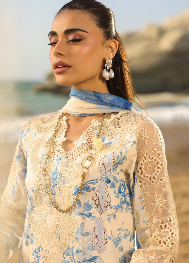 Summer Dream by Manara Unstitched Embroidered Lawn 3 Piece Suit MN26USDL Amalfi-08 - Casual Collection