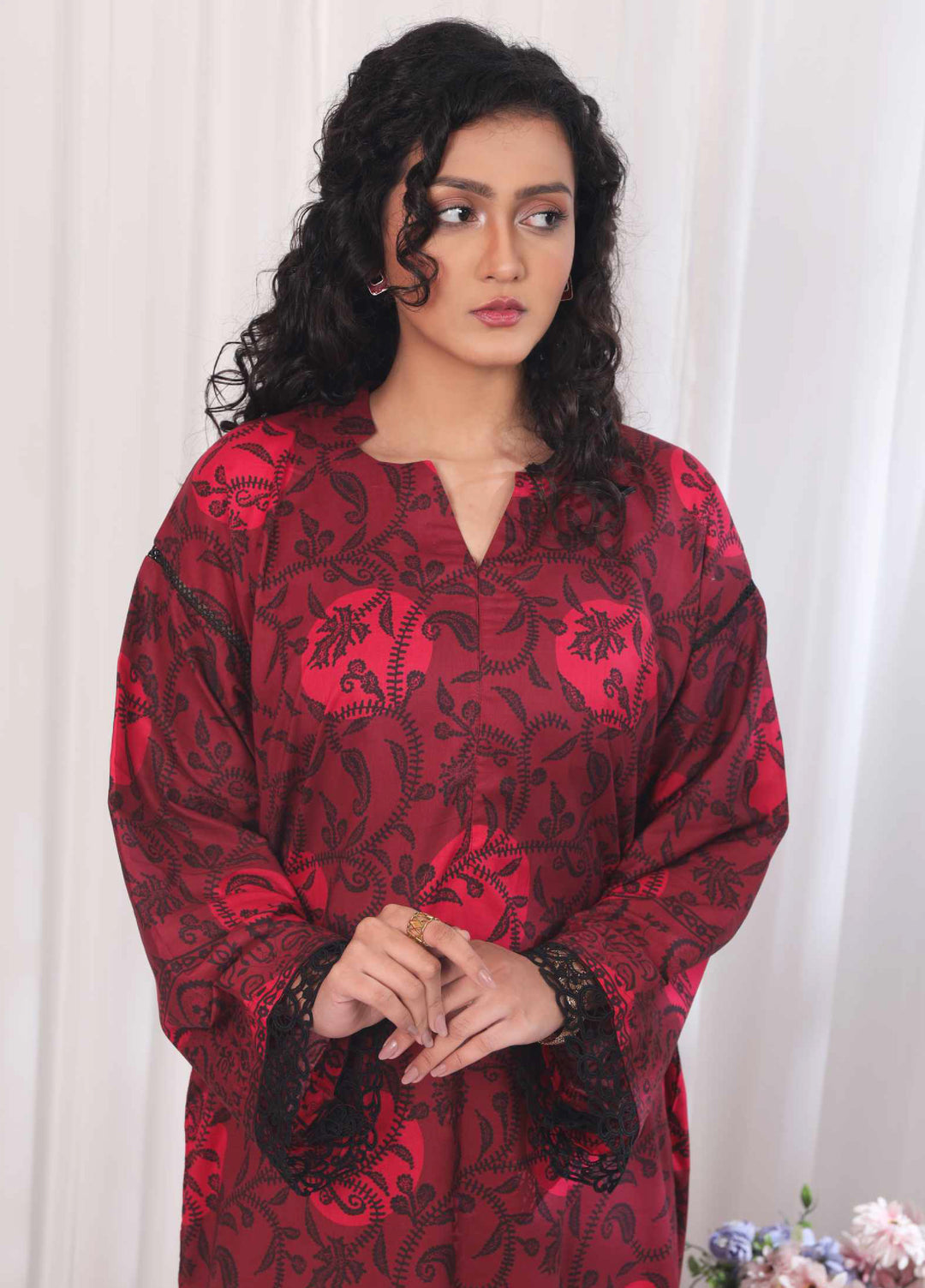 Kamyab Kurti by Rashid Textiles Unstitched Printed Lawn 1 Piece Suit RT26ULK 8756 - Casual Collection