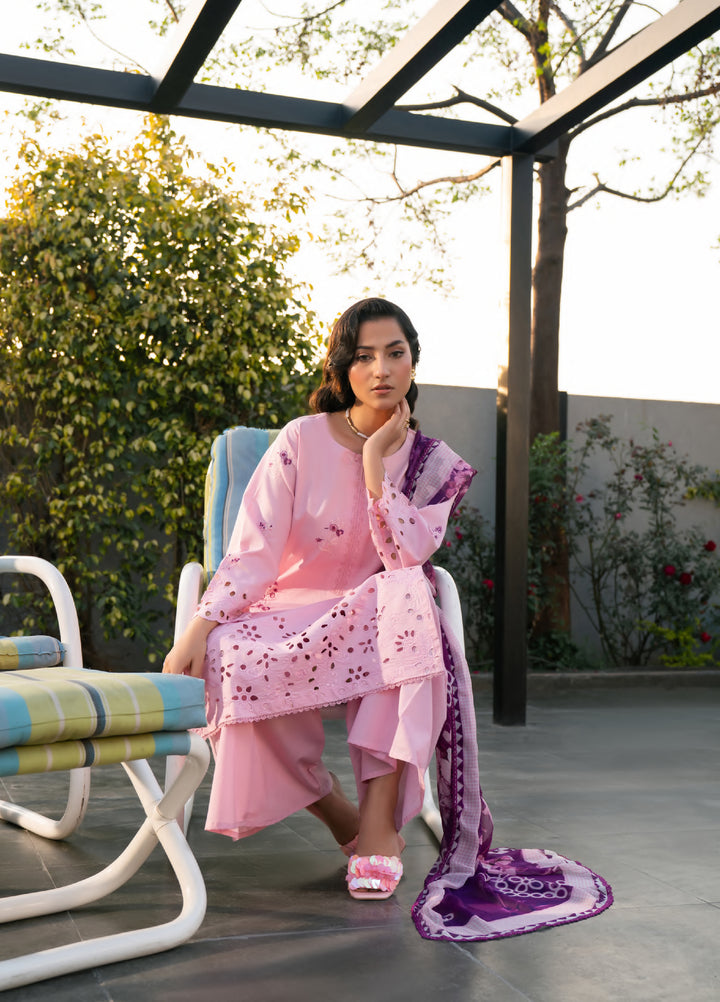 Ekiya by Rashid Textiles Unstitched Embroidered Lawn 3 Piece Suit RT26ULE 3763 - Casual Collection