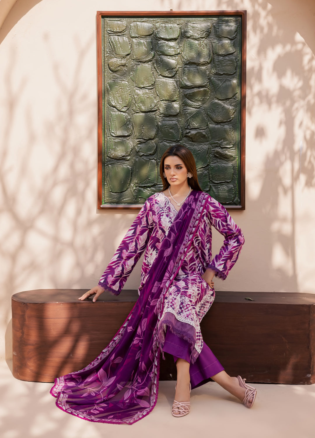 Savoy by Rashid Textiles Unstitched Embroidered Lawn 3 Piece Suit RT26ULS 3736 - Casual Collection