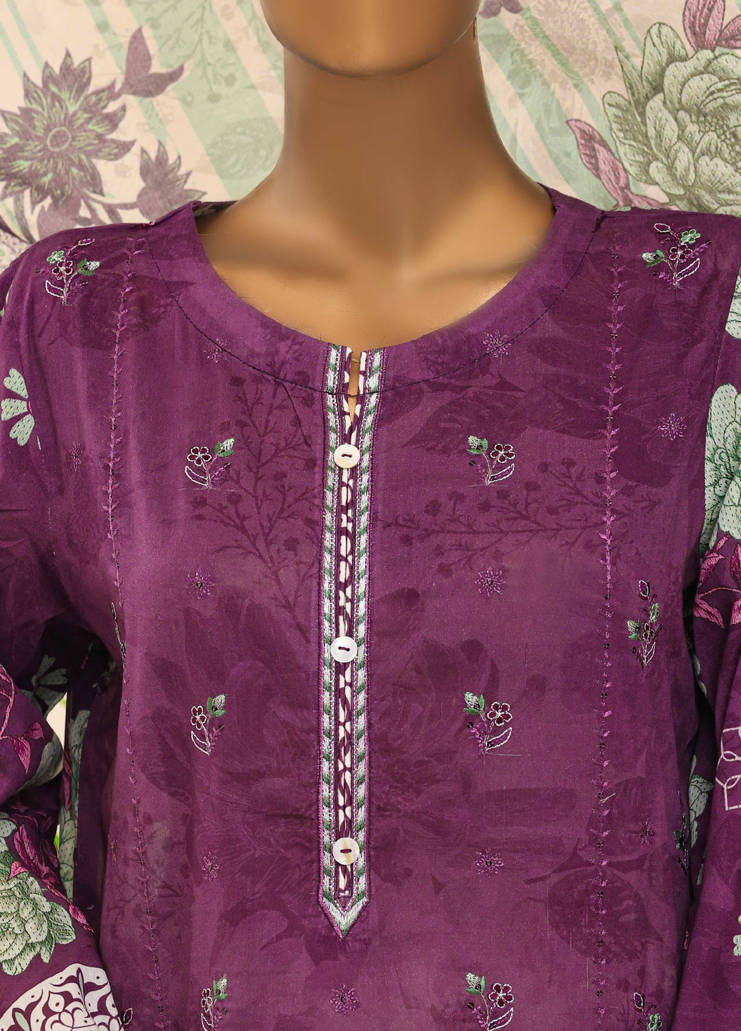 HZ Textiles RTW Printed Lawn 3 Piece Suit HZ26PPL LPE-3P-070 - Casual Collection
