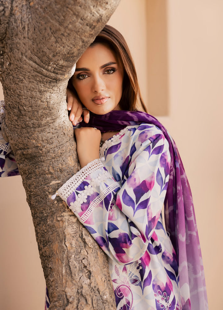 Savoy by Rashid Textiles Unstitched Embroidered Lawn 3 Piece Suit RT26ULS 3731 - Casual Collection